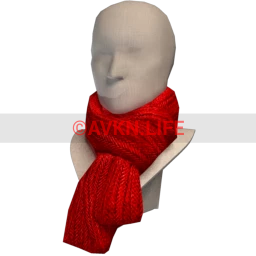 Front Row Knitted Scarf - Red