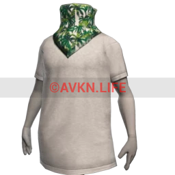 T-shirt with Bandana Mask - Tropical