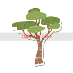 Kenyan Tree Sticker