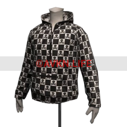 Johnny Cupcakes Checkered Crossbones Windbreaker Jacket