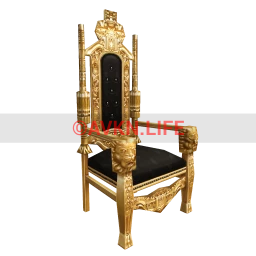 Millionaire's Club Golden Throne - Black