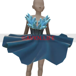 Bionic Graceful Snowflake Ice Skating Outfit