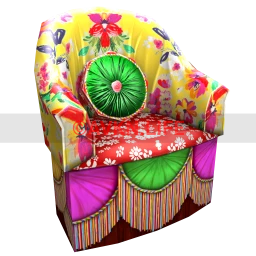 Oaxaca Santiago Decorated Armchair