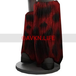 Cybergoth Monster Fur Boots - Red