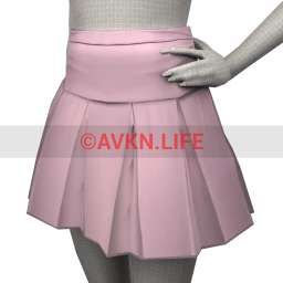 Foal Simple Pleated Skirt (Pink)