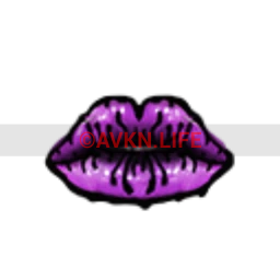 Black Rainbow Neon Swamp Lips (Purple)