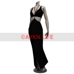 Cut Out Couture - Black Full Length Dress