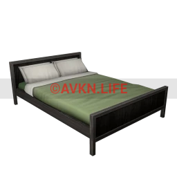 Essential Double Bed - Green