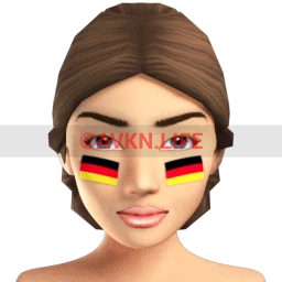 German Flag Facepaint