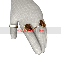 Bone Arrow Amber Rings