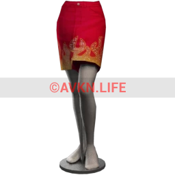 Front Row Crawling Flames Skirt