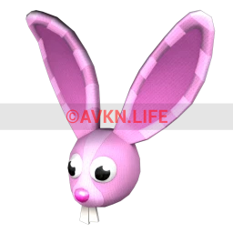 Easter Bunny Head Mask (Pink)