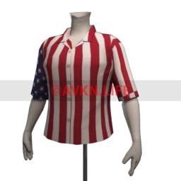 Front Row American Flag Print Shirt