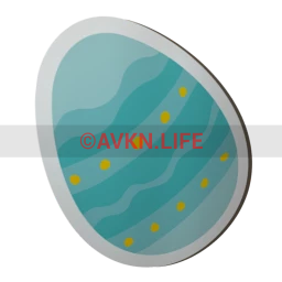 Sky Blue Egg Sticker