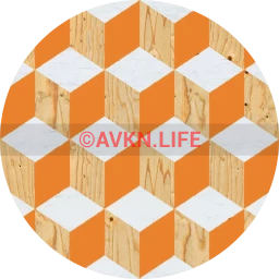 Geometric Wooden Cube Wallpaper