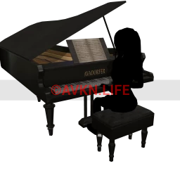 Verschieden Grand Piano - Black - Interactive