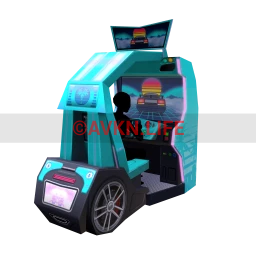 Decor Sunset Chase Driving Arcade Machine - Interactive