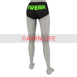 Front Row Twerk Booty Shorts- Spring Green