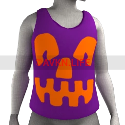 Pumpkinface Vest (Purple)