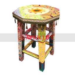 Oaxaca Thiago Painted Stool