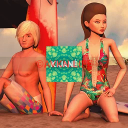 Kijane Tropical Swimwear Collection - Male