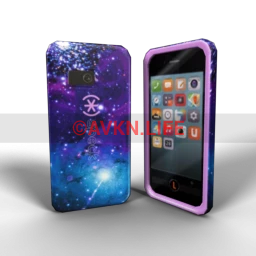 CandyShell Inked Case - Galaxy Purple