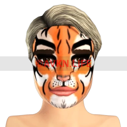 The Tiger Facepaint by FlashKnight33