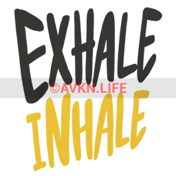 "Exhale Inhale" Sticker