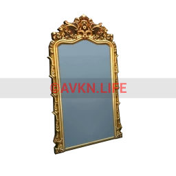 Vintage Ornate Mirror - Gold