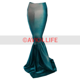 Cosmos Mermaid Tail Skirt - Sapphire