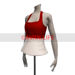 Red and White Vest Top