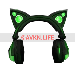 Cyber Kitty Headphones - Green