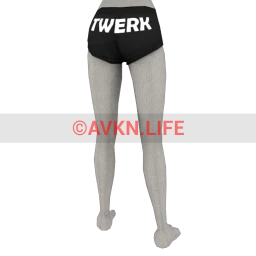 Front Row Twerk Booty Shorts - White