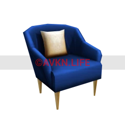 Luxe Blue Hues Armchair