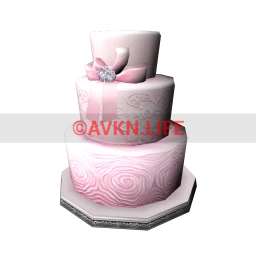 Delicate Pink Wedding Cake