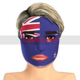 New Zealand Flag Facepaint