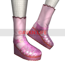 Cloud Nine Pink Sparkle Jelly Sandals
