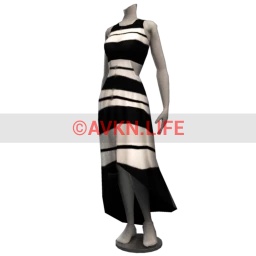 Cut Out Couture - High Hem Striped Dress