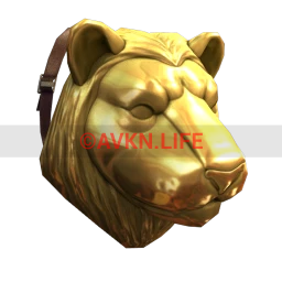 Lion Head Backpack (Gold)