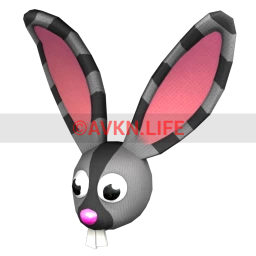 Easter Bunny Head Mask (Grey)