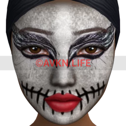 Cosmos Undead Ballerina Facepaint