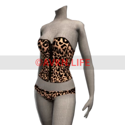 Palermo Corset Underwear - Leopard