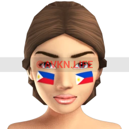 Philippines' Flag Facepaint