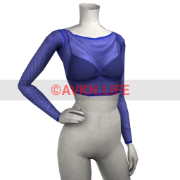 Front Row Stuntin' Mesh Top - Blue