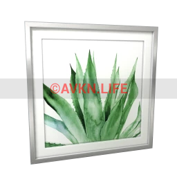 Emerald Sky Watercolour Aloe Wall Art