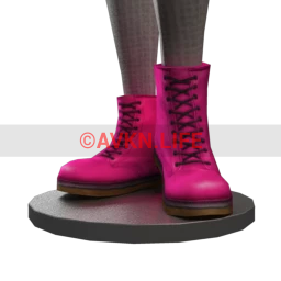 Delirious Squid Red Rebellion Boots - Pink