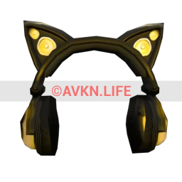 Cyber Kitty Headphones - Yellow