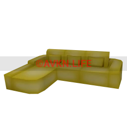 Neon Vibes Nightlife Corner Sofa - Yellow