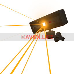 Party Laser Wall Light - Vivid Orange