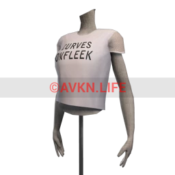 Bionic 'Curves on Fleek' T-Shirt - White